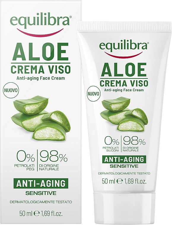 Anti-Aging Face Cream - Equilibra Aloe Line Anti-Age Face Cream — photo N1