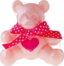 Fragrances, Perfumes, Cosmetics Glycerin Soap "Bear", pink - Chlapu Chlap Glycerine Soap