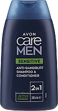 Fragrances, Perfumes, Cosmetics Anti-Dandruff Shampoo-Conditioner for Men - Avon Care Men Sensitive 2-in-1 Anti Dandruff Shampoo & Conditioner