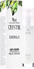 Fragrances, Perfumes, Cosmetics Natural Emerald Anti-Aging Night Cream - SM Collection Crystal Emerald Anti-Aging Night Cream