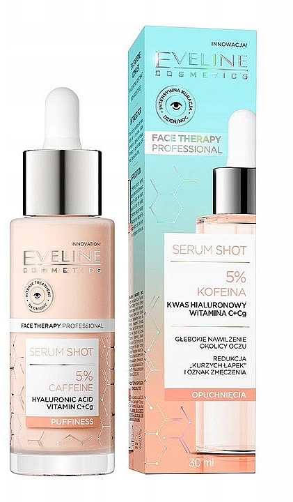 Eye Serum with 5% Caffeine - Eveline Cosmetics Serum Shot — photo N1