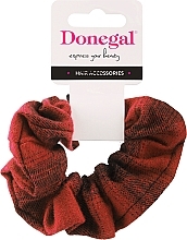 Fragrances, Perfumes, Cosmetics Hair Tie, red with black - Donegal	