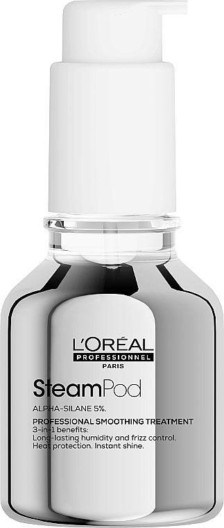 Smoothing Heat-Protective Hair Care Serum - L'Oreal Professionnel SteamPod Professional Smoothing Treatment — photo N1