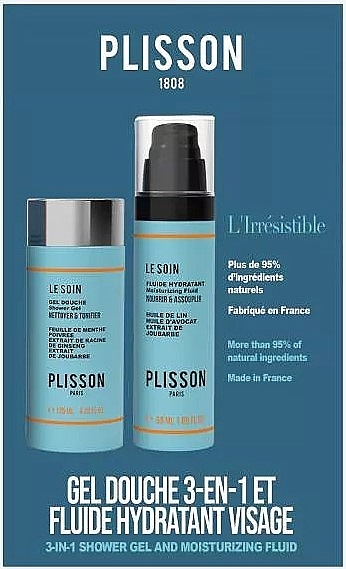 Set - Plisson The Irresistible (sh/gel/125 ml + fluid/50 ml) — photo N1