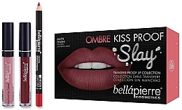 Fragrances, Perfumes, Cosmetics Set - Bellapierre Ombre Kiss Proof Slay Kit (l/l/1.5g + l/cr/2x3.8ml)