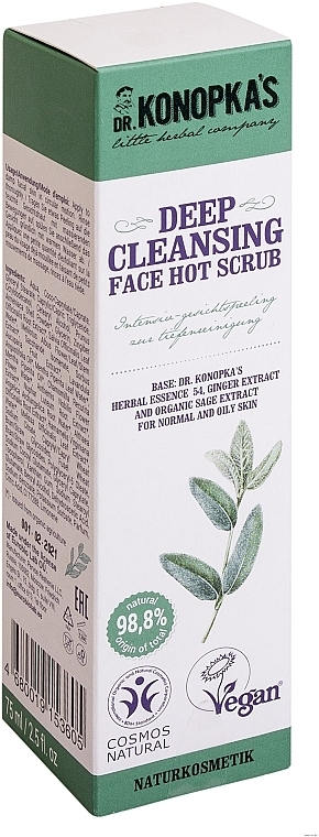 Deep Cleansing Face Scrub - Dr. Konopka's Face Hot Deep Cleansing Scrub — photo N2