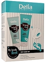 Fragrances, Perfumes, Cosmetics Feet Set - Delia Cosmetics My Lovely Feet (f/scrub/60ml + f/serum/60ml + pumice/1pcs)