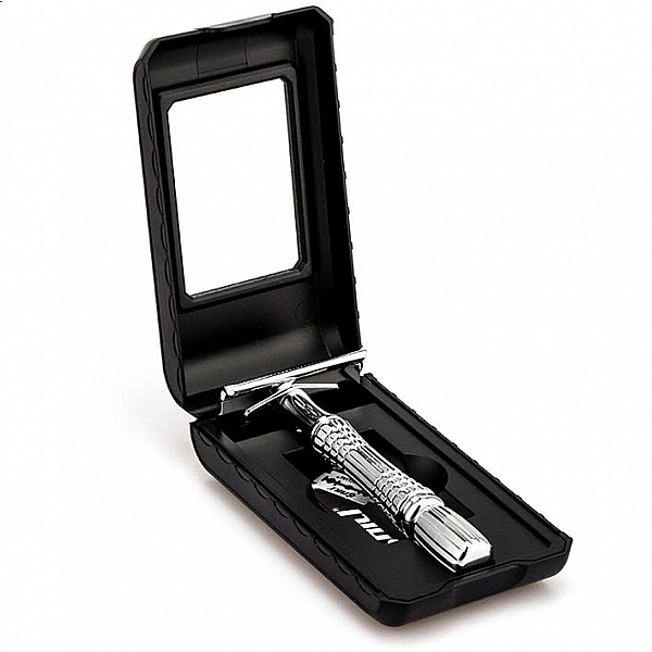 Shaving Razor, silver + case - Deni Carte — photo N3