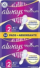 Fragrances, Perfumes, Cosmetics Sanitary Pads, 14pcs - Always Platinum Super Duo