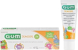 Fragrances, Perfumes, Cosmetics Teen Gel Toothpaste with Tutti-Frutti Flavor - G.U.M Junior Tutti-Frutti