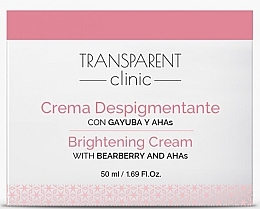 Fragrances, Perfumes, Cosmetics Brightening Face Cream - Transparent Clinic Brightening Cream