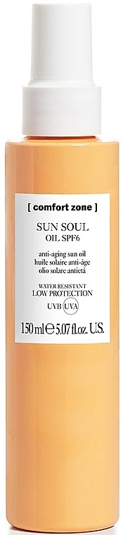 Tanning Oil - Comfort Zone Sun Soul Oil SPF 6 — photo N1