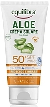 Fragrances, Perfumes, Cosmetics Sunscreen - Equilibra Aloe Sun Cream SPF50+