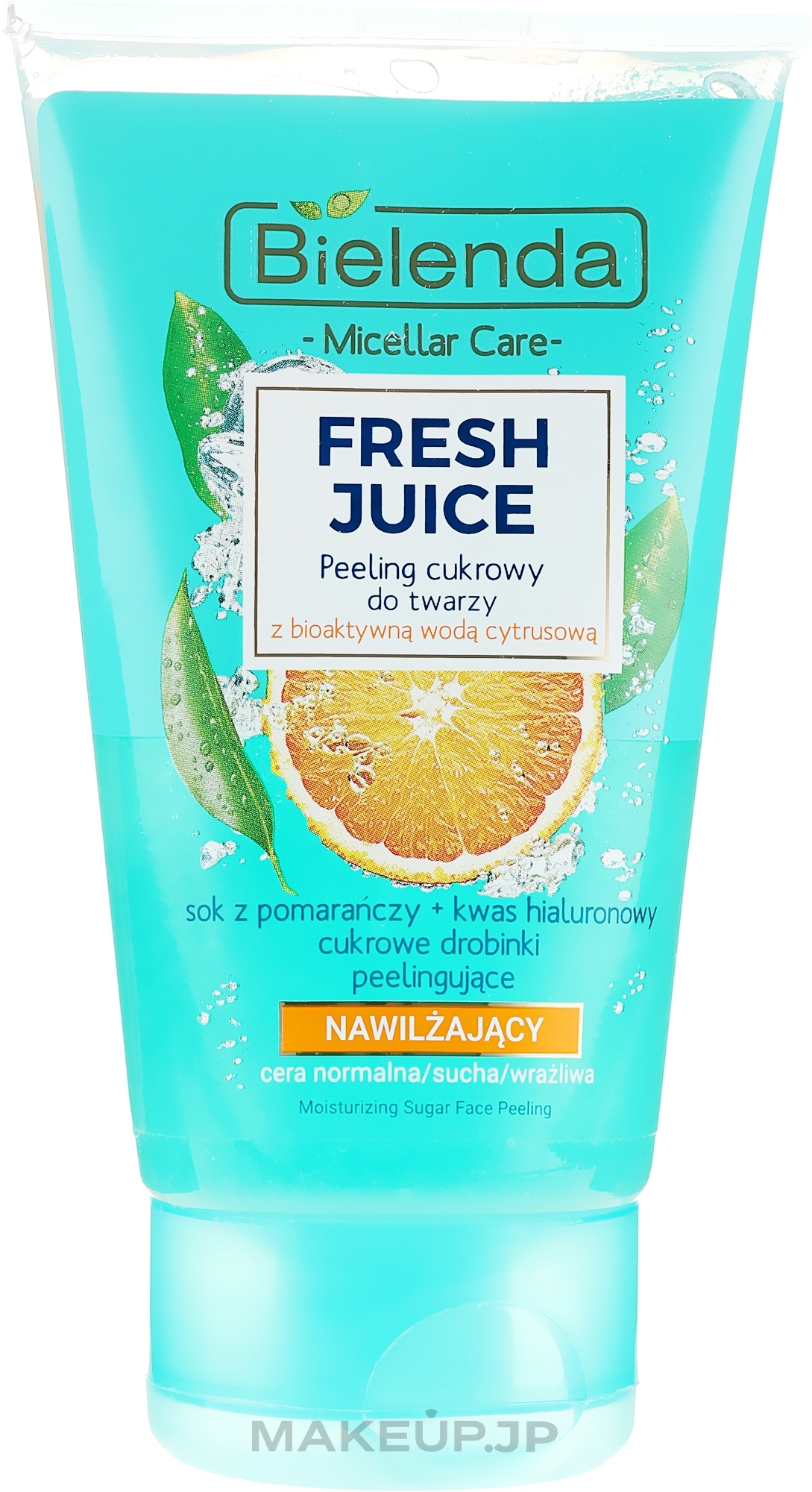 Moisturizing Face Peeling "Orange" - Bielenda Fresh Juice Peel — photo 150 g
