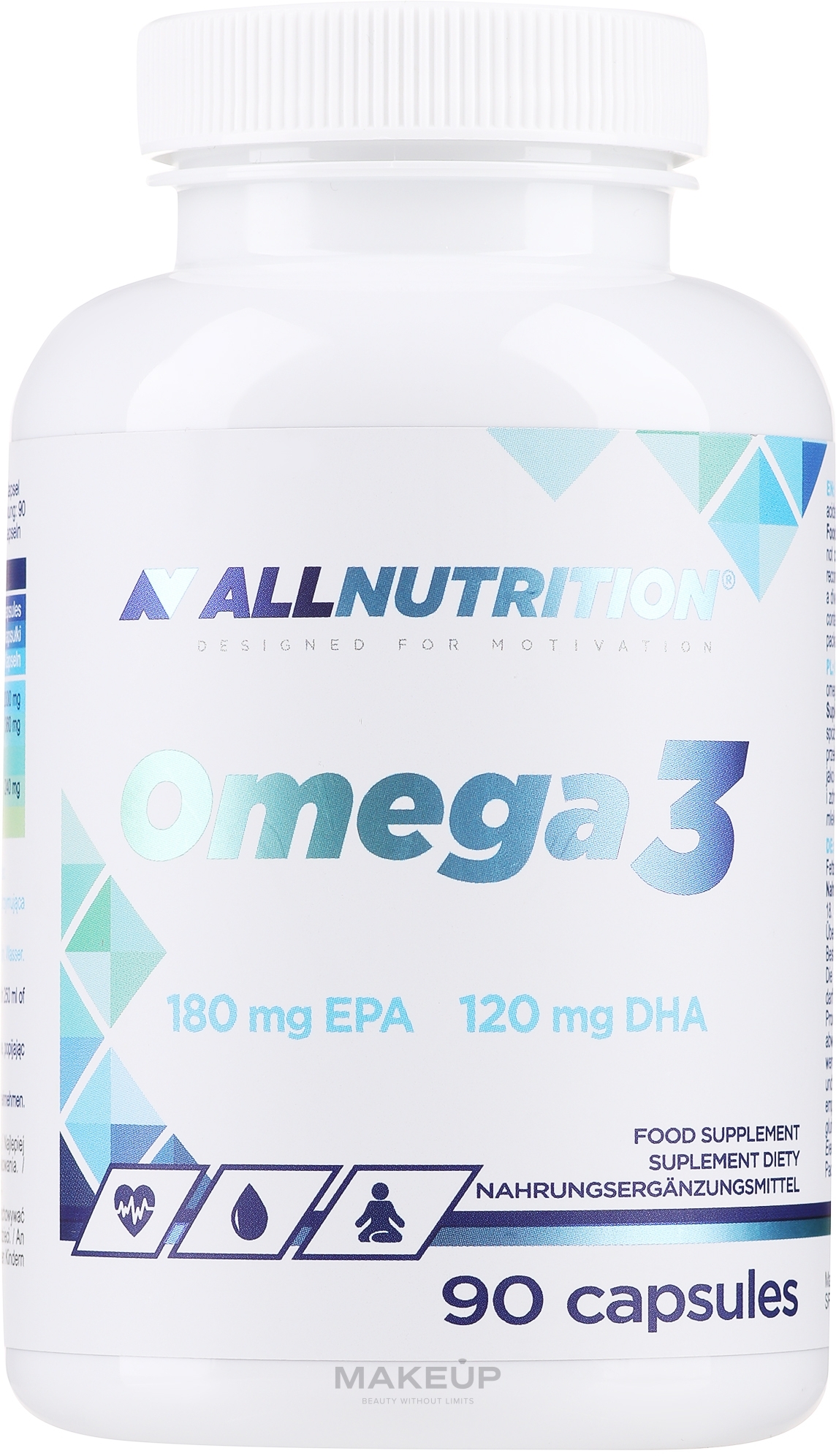 Omega 3 Dietary Supplement - Allnutrition Omega 3 — photo 90 szt.