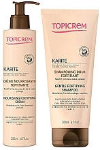 Fragrances, Perfumes, Cosmetics Set - Topicrem Karite Fortifying (shmp/200ml + h/cream/200ml) (200 ml)