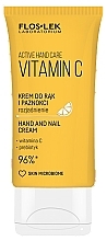 Fragrances, Perfumes, Cosmetics Vitamin C Hand & Nail Cream - Floslek Active Hand Care Vitamin C