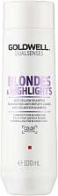 Fragrances, Perfumes, Cosmetics Anti-Yellow Blonde Hair Shampoo - Goldwell Dualsenses Blondes & Highlights Anti-Yellow Shampoo