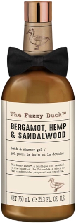 Hemp & Bergamot Bath & Shower Gel - Baylis & Harding The Fuzzy Duck Bergamot, Hemp & Sandalwood Luxury Bath & Shower Gel Gift — photo N1