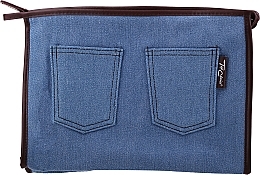 Makeup Bag "Real Jeans. Denim", 94569, blue - Top Choice — photo N1
