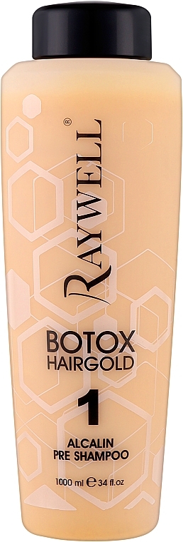 Shampoo - Raywell Botox Hairgold 1 Alcalin Pre Shampoo — photo N1