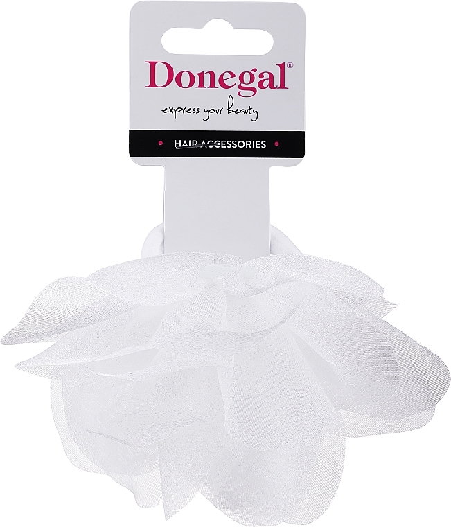 Hair Tie FA-5740, white - Donegal — photo N1