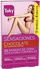 Fragrances, Perfumes, Cosmetics Body Depilation Wax Strips - Taky Chocolate Body Wax Strips With Orange Fragrance Box