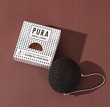 Konjac Sponge, black - Sister Young PURA Konjac Sponge Black — photo N2