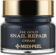 Face Cream with Colloidal Gold & Snail Mucin - Medi Peel 24k Gold Snail Repair Cream — photo N1