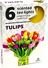 Tealights 'Tulips', 6 pcs - Admit Scented Tea Light Tulips — photo N1