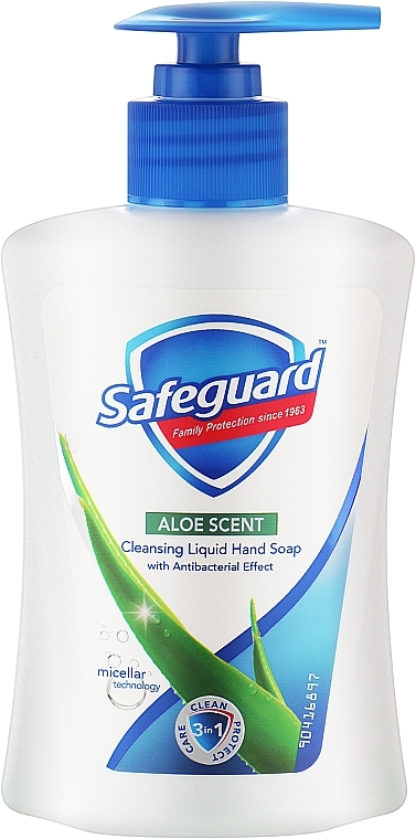 Antibacterial Liquid Soap 'Aloe' - Safeguard Nature — photo N1