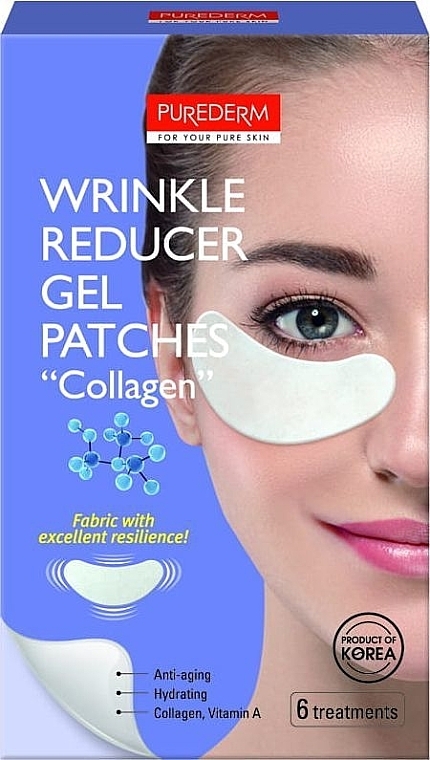 Anti-Wrinkle Gel Eye Patches - Purederm Wrinkle Reducer Gel Patches — photo N1