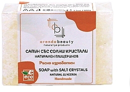 Natural Glycerin Soap with Salt Crystals - Orenda Beauty — photo N1