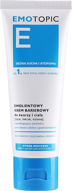 Softening Protective Face & Body Cream - Pharmaceris E Emotopic Emollient Barrier Cream — photo N1