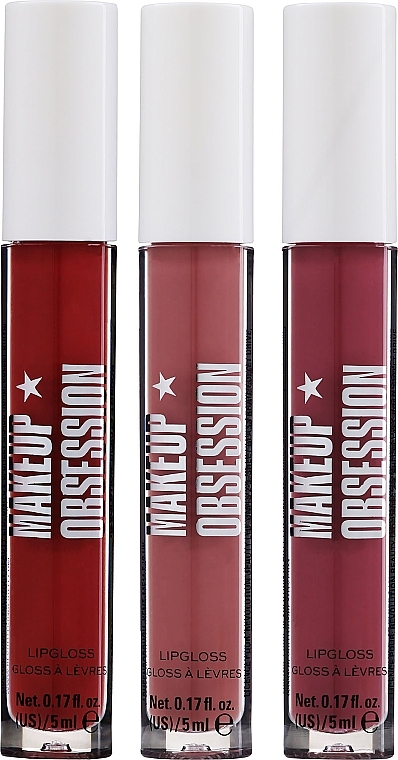 Set - Makeup Obsession Be Passionate About Lip Gloss Collection (lipgloss/3x5ml) — photo N2