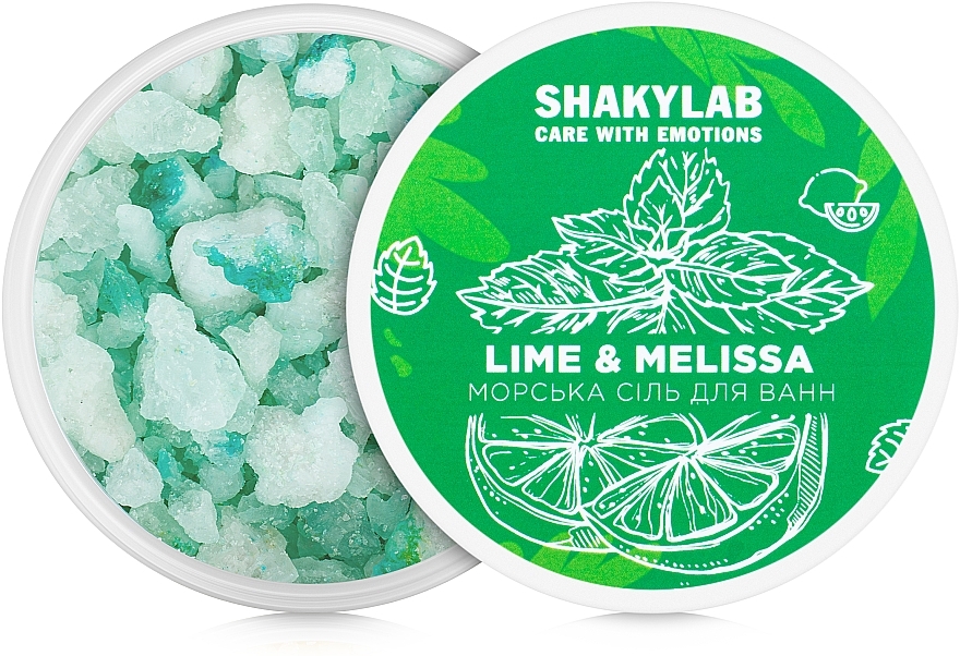 Lime & Melissa Bath Sea Salt - SHAKYLAB Natural Bath Salt — photo N2