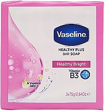 Bar Soap - Vaseline Healthy Plus Bar Healthy Bright Bar Soap — photo N1