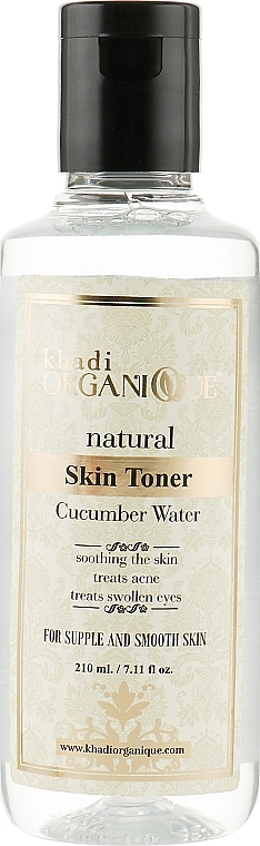 Natural Moisturizing Cucumber Water Tonic - Khadi Organique Cucumber Water Skin Toner — photo N1