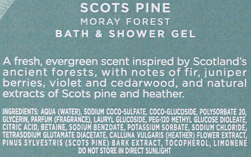 Noble Isle "Forest Bathing" Scots Pine + Pinewood - Set (sh/gel/250ml + candle/200g) — photo N8