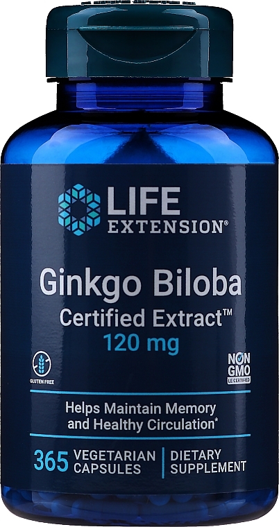 Dietary Supplement "Ginkgo Biloba" - Life Extension Ginkgo Biloba — photo N1