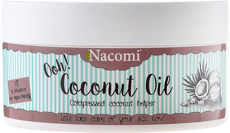 Coconut Oil, unrefined - Nacomi Coconut Oil 100% Natural Unrefined — photo N1