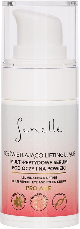 Brightening & Lifting Eye Serum - Senelle Pro-Age Illuminating & Lifting Multi-Peptide Eye And Eyelid Serum — photo N2