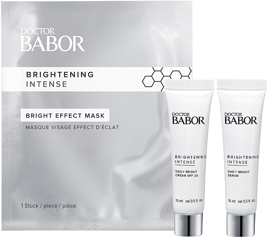 Set - Doctor Babor Brightening Intense Brightening Starter Set (mask/1pcs + cr/15ml + ser/15ml) — photo N2