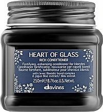 Nourishing Color Preserving Blonde Conditioner - Davines Heart Of Glass Rich Conditioner — photo N3