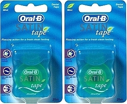 Fragrances, Perfumes, Cosmetics Set - Oral-B Satin Tape Mint (floss/2pcs)