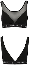 Sport Top with Transparent Insert PS002, black - Passion — photo N5