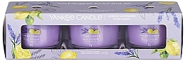 Scented Candle Set "Lemon & Lavender" - Yankee Candle Lemon Lavender (candle/3x37g) — photo N1