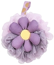 Flower Shower Sponge, GB14FIO, purple, XL - Ecarla — photo N1