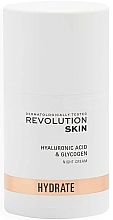 Fragrances, Perfumes, Cosmetics Night Moisturizing Face Cream - Revolution Skincare Hyaluronic Acid & Glycogen Night Cream