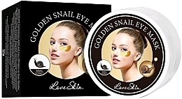 Fragrances, Perfumes, Cosmetics Hydrogel Eye Patches with Snail Mucus - Love Skin Golden Snail